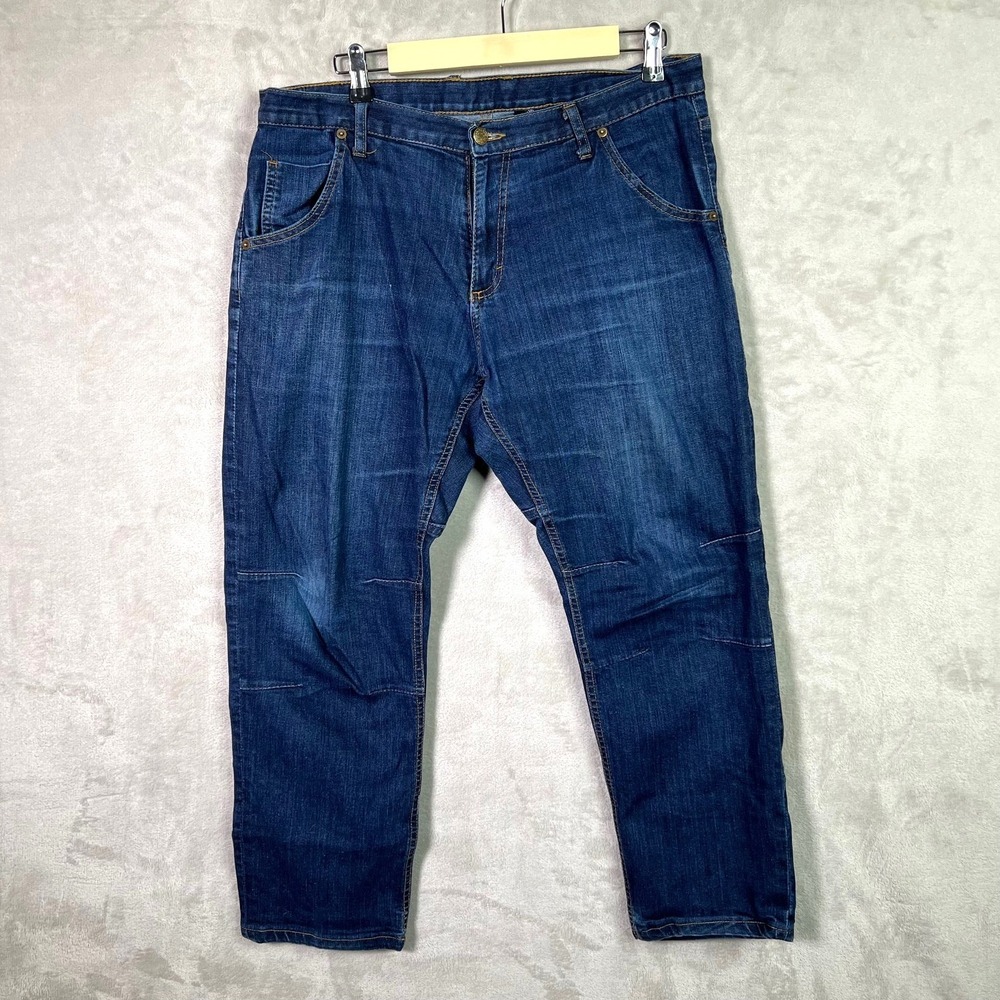 Dearborn Commuter Cycling Jeans Men's 36 Blue Darted Knee Tapered USA Made Rare